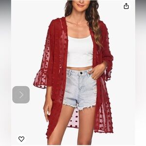 BNWT Elesol open front sheer jacket wrap